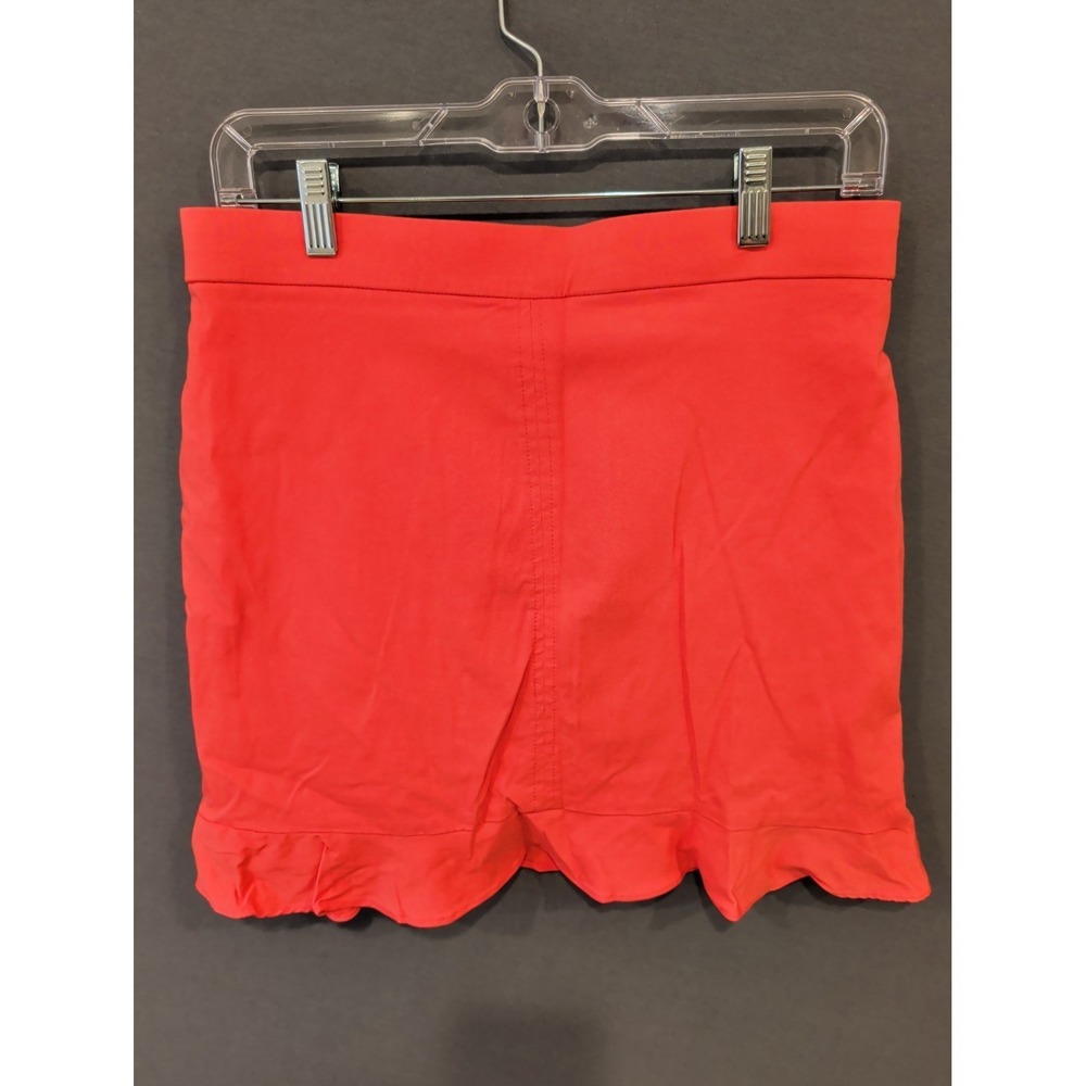 Counterparts Coral Ruffle Hem Mini Skirt Women's Size M Stretch Pull On